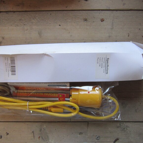 Immersion Water Heater, 1000W Portable Bathtub Water Heater Bucket Heater - Picture 2 of 3